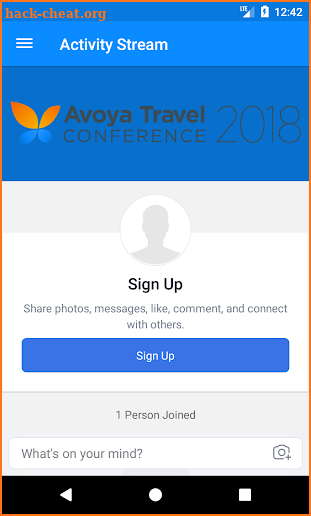 2018 Avoya Travel Conference screenshot