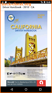 2018 CALIFORNIA DRIVER HANDBOOK DMV screenshot