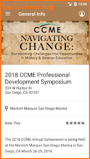 2018 CCME Symposium screenshot