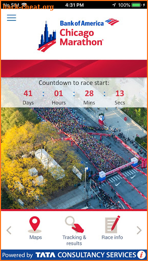 2018 Chicago Marathon screenshot