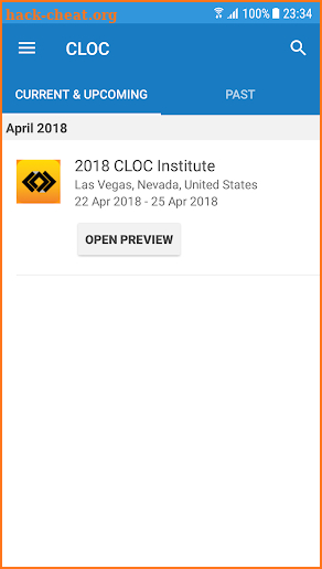2018 CLOC Institute screenshot