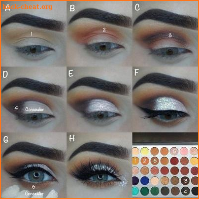 2018 Eye-Shadow Makeup steps screenshot