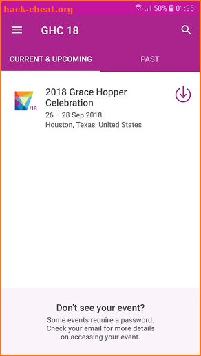 2018 Grace Hopper Celebration screenshot