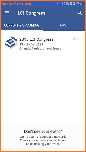 2018 LCI Congress screenshot