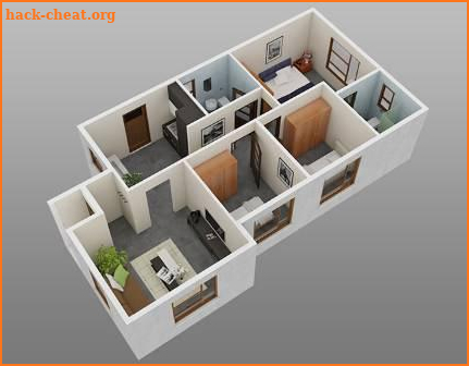 2018 Modern 3D House Plan screenshot