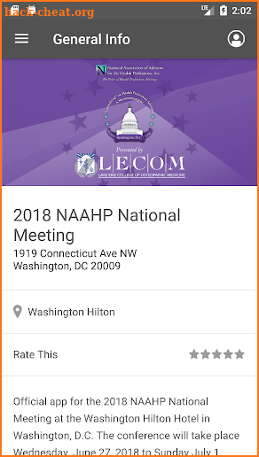 2018 NAAHP National Meeting screenshot