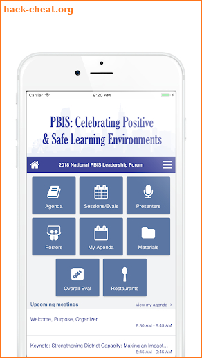2018 PBIS Leadership Forum screenshot
