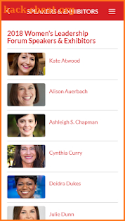 2018 Women's Leadership Forum screenshot