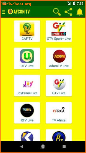 2019 AFCON LIVE TV screenshot