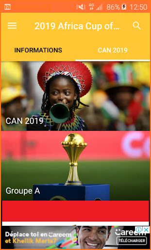 2019 Africa Cup of Nations screenshot