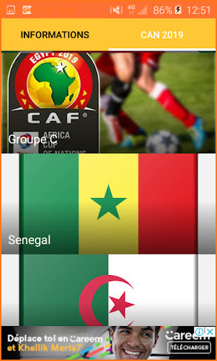 2019 Africa Cup of Nations screenshot