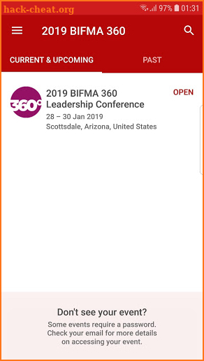 2019 BIFMA 360 screenshot