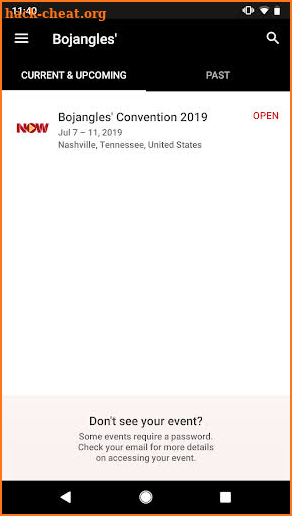 2019 Bojangles’ Convention screenshot