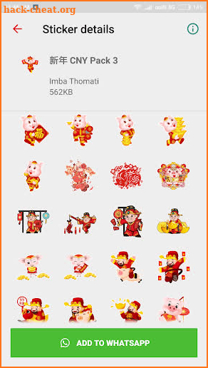 2019 Chinese New Year CNY Stickers For WhatsApp screenshot