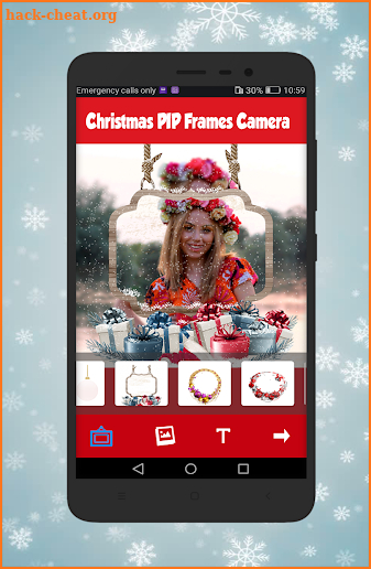 2019 Christmas frames for photos : Xmas PIP frame screenshot