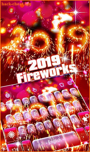 2019 Fireworks Keyboard Theme screenshot