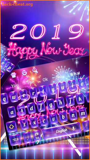2019 Happy New Year Keyboard screenshot