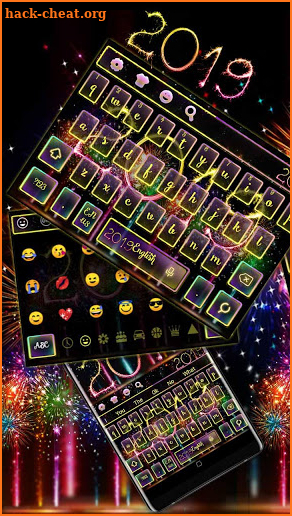 2019 New Year Fireworks Keyboard screenshot