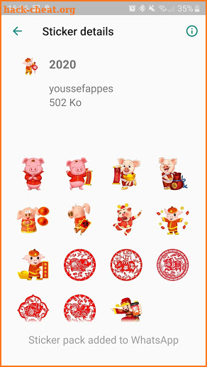 2020 Chinese New Year CNY Stickers screenshot
