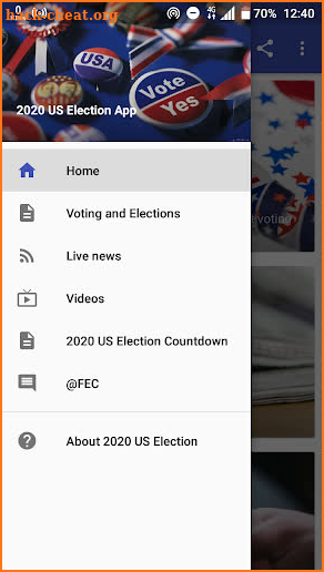 2020 Election screenshot