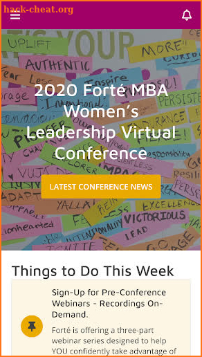 2020 Forté MBA Women’s Leaders screenshot