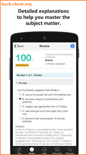 2020 Official CLEP Study Guide App screenshot