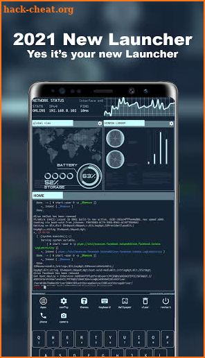 2021 New Launcher - Aris Hacker Theme screenshot
