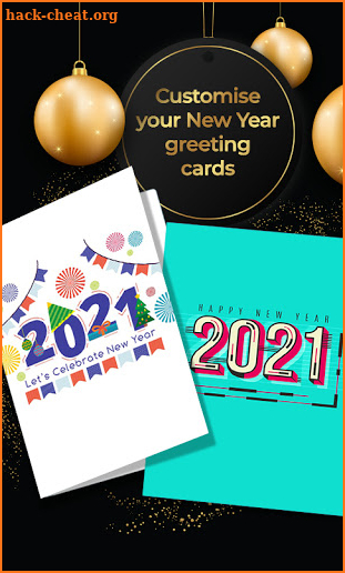 2021 New Year Greeting Cards screenshot