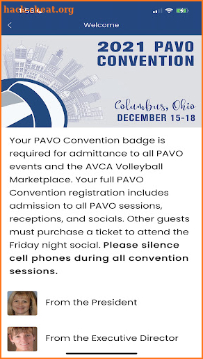 2021 PAVO Convention screenshot