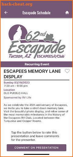 2023 Escapade - Tucson,AZ screenshot