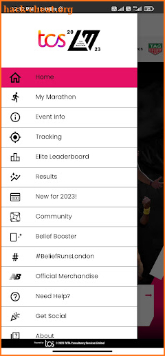 2023 TCS London Marathon  screenshot