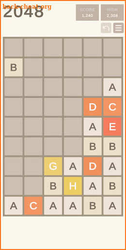 2048 screenshot