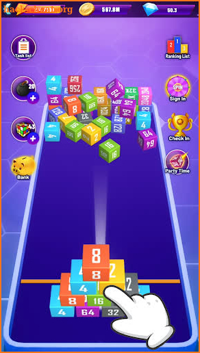 2048 Beyond - Chain Cube Merge screenshot