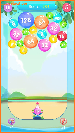 2048 Bubble Wars screenshot