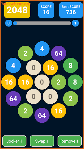 2048 Circle Game screenshot