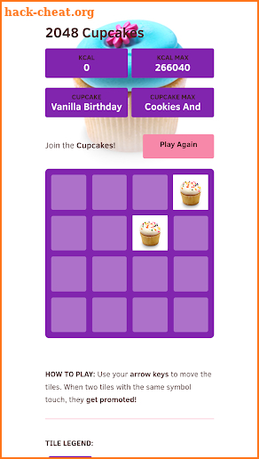 2048 Cupcakes screenshot