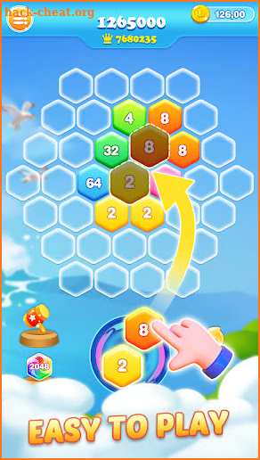2048 Hexagon Crush screenshot