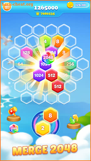 2048 Hexagon Crush screenshot