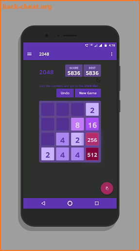 2048 puzzle game - dare to win 2048 game screenshot
