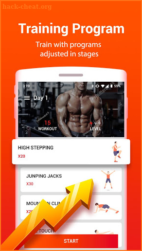 21 days Abs Workout - home fitness for Six Pack screenshot