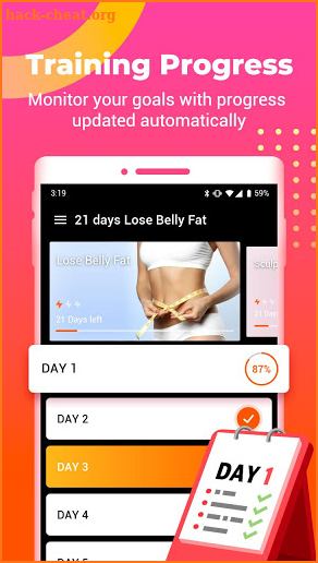 21 days Lose Belly Fat - belly fitness&burn fat screenshot