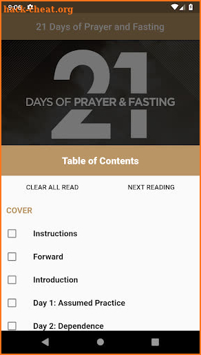 21 Days of Prayer and Fasting screenshot