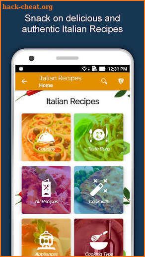 2100 Italian Food Recipes Offline: Healthy Cuisine screenshot