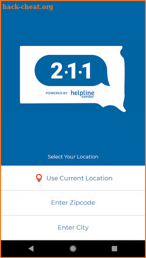211 Helpline screenshot