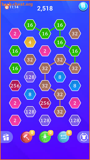 2248 Merge Hexa Puzzle - Drop Number Game screenshot