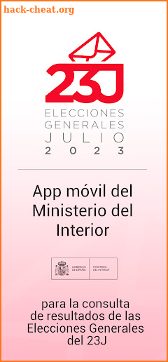 23J Elecciones Generales 2023 screenshot