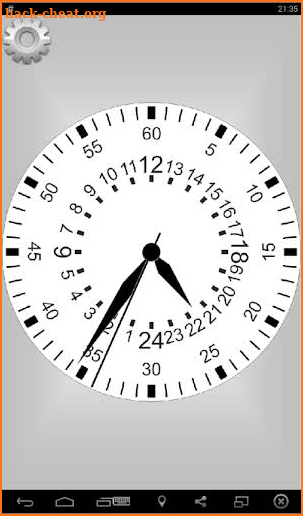 24 Clock shows time screenshot