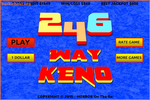 246 Way Keno: Old Style Vegas Casino Lucky Keno screenshot