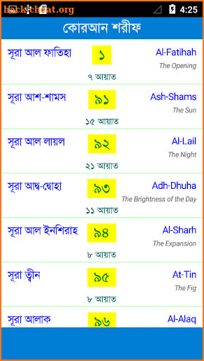 25 Small Surah Bangla screenshot
