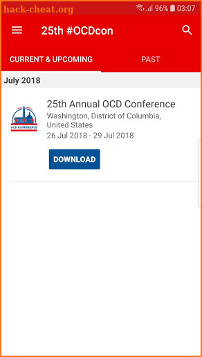 25th Annual OCD Conference screenshot